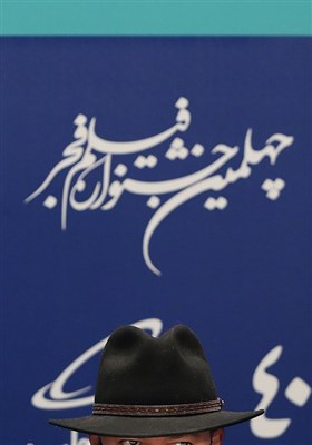 علی اوجی بازیگر و از عوامل فیلم بی‌مادر در پنجمین روز چهلمین جشنواره فیلم فجر