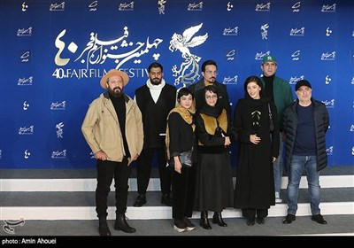 عوامل فیلم سینمایی دسته دختران پیش از اکران فیلم در پنجمین روز چهلمین جشنواره فیلم فجر
