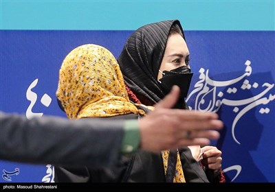 نیکی کریمی در نشست خبری فیلم سینمایی دسته دختران در پنجمین روز چهلمین جشنواره فیلم فجر