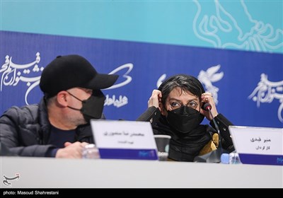منیر قیدی در نشست خبری فیلم سینمایی دسته دختران در پنجمین روز چهلمین جشنواره فیلم فجر