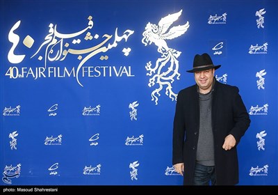 علی اوجی بازیگر و از عوامل فیلم بی‌مادر در پنجمین روز چهلمین جشنواره فیلم فجر