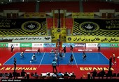 پیروزی والیبالیست‌های سپاهان مقابل سایپا به روایت تصویر