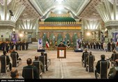 مراسم تجدید میثاق فرماندهان ارشد و کارکنان نیرو‌های مسلح با آرمان‌های امام (ره)