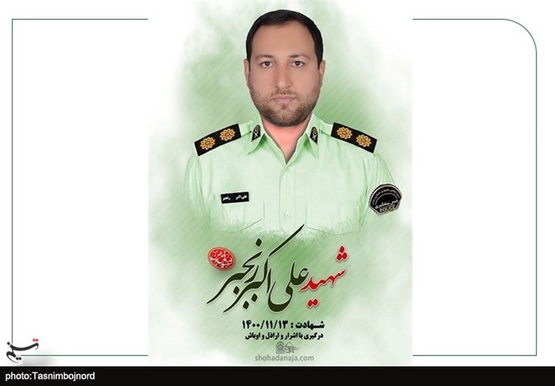 یادبود هنرمندان خراسان شمالی برای پلیس شهید؛ خون شهید رنجبر ضامن «بقای امنیت» است+فیلم