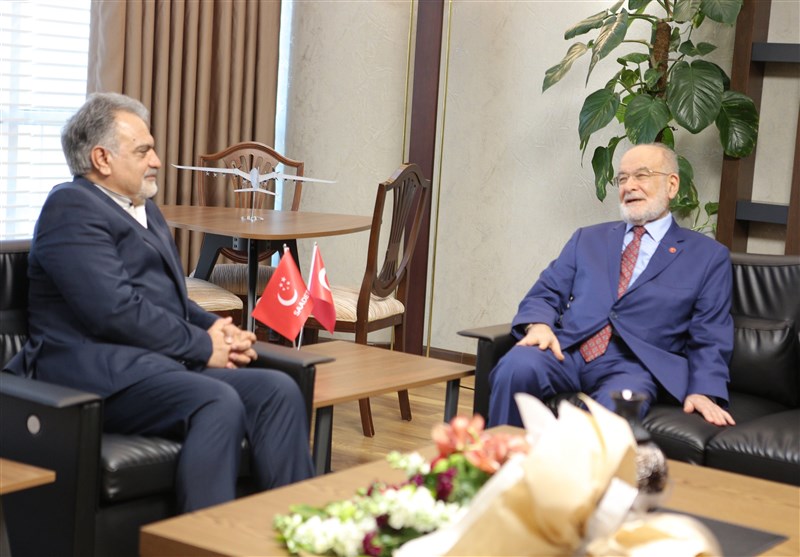 دیدار سفیر ایران با رهبر حزب سعادت ترکیه
