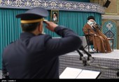 دیدار جمعی از فرماندهان و افسران نیروی هوایی ارتش  با رهبر معظم انقلاب