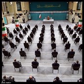 دیدار جمعی از فرماندهان و افسران نیروی هوایی ارتش  با رهبر معظم انقلاب