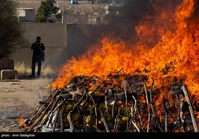Iranian Police Destroys 18 Tons of Narcotics in City of Shiraz