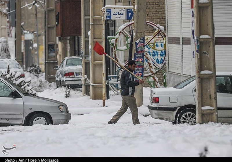 برف بهاری ارتفاعات استان اردبیل را سفیدپوش کرد