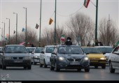 راهپیمایی خودرویی و موتوری 22 بهمن در استان مرکزی به روایت تصویر