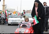 راهپیمایی خودرویی یوم‌الله 22 بهمن در قم به روایت تصویر
