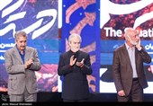 مجید انتظامی و مسعود جعفری جوزانی در مراسم اختتامیه چهلمین جشنواره فیلم فجر