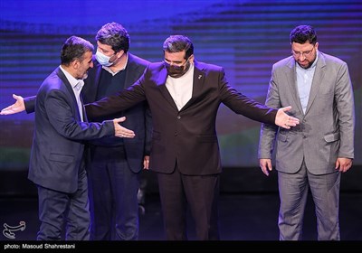 محمد مهدی اسماعیلی، وزیر فرهنگ و ارشاد اسلامی در مراسم اختتامیه چهلمین جشنواره فیلم فجر