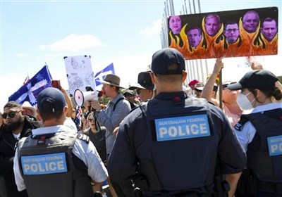 ضرب الاجل پلیس استرالیا به معترضان برای ترک پایتخت 