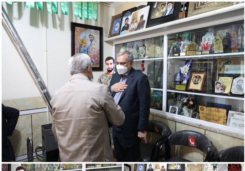 وزیر بهداشت با خانواده شهید محسن حججی دیدار و گفت‌وگو کرد