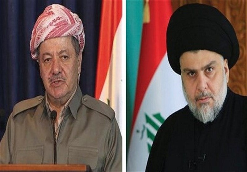 رایزنی رهبر جریان صدر با بارزانی درباره روند سیاسی عراق