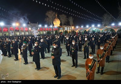 مراسم لاله گردانی شام شهادت حضرت شاهچراغ (ع) - شیراز 