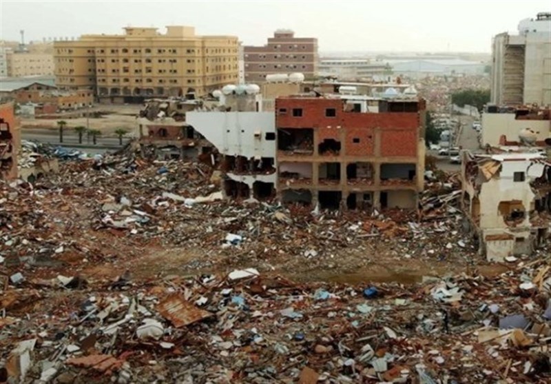 تداوم اقدام غیرانسانی عربستان در تخریب منازل جده و خشم عمومی مردم