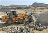 رفع تصرف از 5 هکتار از ساخت و ساز غیرمجاز در حریم رودخانه‌های کاشان