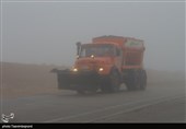 مه‌گرفتگی پدیده غالب این روزها در جاده‌های استان کرمانشاه