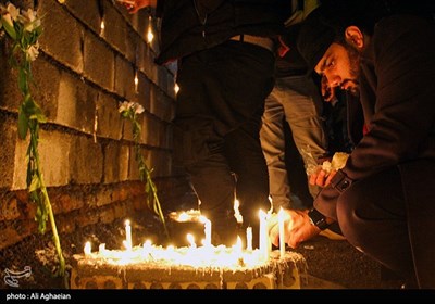 ادای احترام به شهدای حادثه سقوط هواپیمای ارتش - تبریز