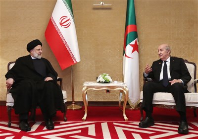  دیدار روسای جمهوری ایران و الجزایر| راه‌حل رفع مشکلات منطقه قطع دست آمریکا و بیگانگان است 