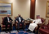 دیدار امیرعبداللهیان و وزیر خارجه قطر در دوحه
