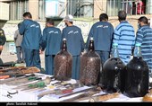 28 نفر از اراذل و اوباش سابقه دار استان البرز بازداشت شدند