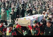 تشییع و تدفین شهید گمنام در تیپ 38 ذوالفقار نیروی زمینی سپاه به روایت تصویر
