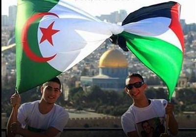  تجمع شبانه مردم الجزایر در حمایت از ملت فلسطین 