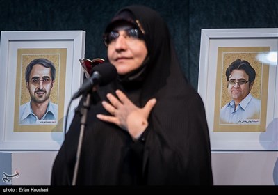  سخنرانی شهره پیرانی همسر شهید رضایی نژاد در مراسم تقدیر از عوامل فیلم هناس 