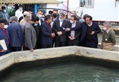 وزیر جهادکشاورزی از پروژه پرورش ماهیان خاویاری در بندر گز بازدید کرد