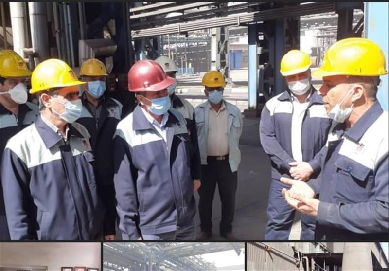 بازدید های مستمر مهندس رخصتی از خطوط تولید وپروژه های کارخانه ذوب آهن اصفهان