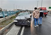 زنجیره‌ای در آزادراه زنجان ـ قزوین/ 6 نفر مصدوم ‌شدند