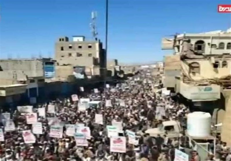 تظاهرات گسترده مردم یمن علیه جنایت سعودی ـ آمریکایی