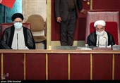 حضور حسن روحانی و ابراهیم رئیسی در اجلاسیه نهم مجلس خبرگان