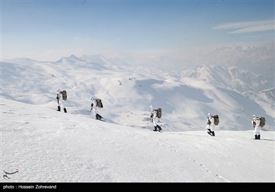 برف نوردی برد بلند نیروهای تیپ ویژه صابرین