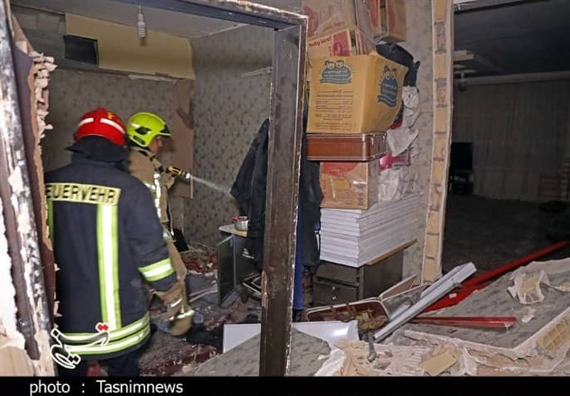 حادثه انفجار مواد محترقه در مشهد 5مصدوم برجای گذاشت + تصاویر
