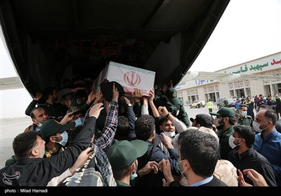 مراسم استقبال از پیکر شهید مدافع حرم پاسدار احسان کربلایی‌پور در اهواز