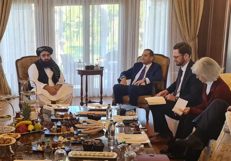 دیدار سه‌جانبه طالبان با وزیر خارجه قطر و نماینده ویژه آمریکا