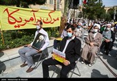 تجمع حوزویان و مردم قم در اعتراض به جنایات آل سعود و مزدوران استکبار - قم