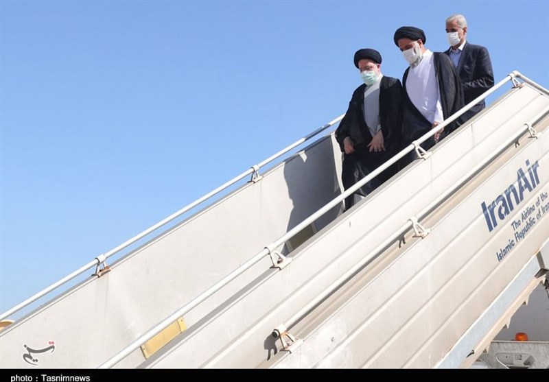 رئیس‌جمهور وارد آبادان شد/ سومین سفر استانی رئیس‌جمهور به استان خوزستان + تصویر