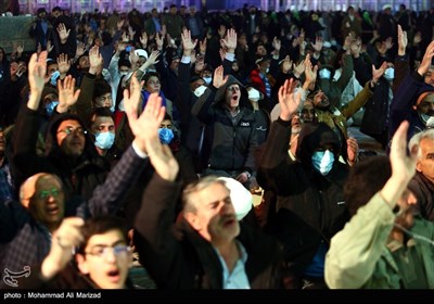 مسجد مقدس جمکران در شب نیمه شعبان