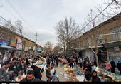 گزارش تصویری از حال و هوای بازار کرمانشاه چند ساعت مانده به سال تحویل
