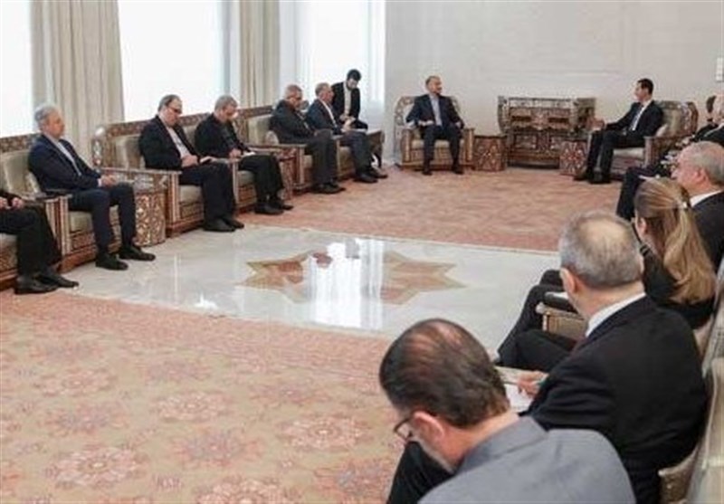 تاکید امیرعبداللهیان بر ادامه حمایت ایران از سوریه در دیدار با «اسد»