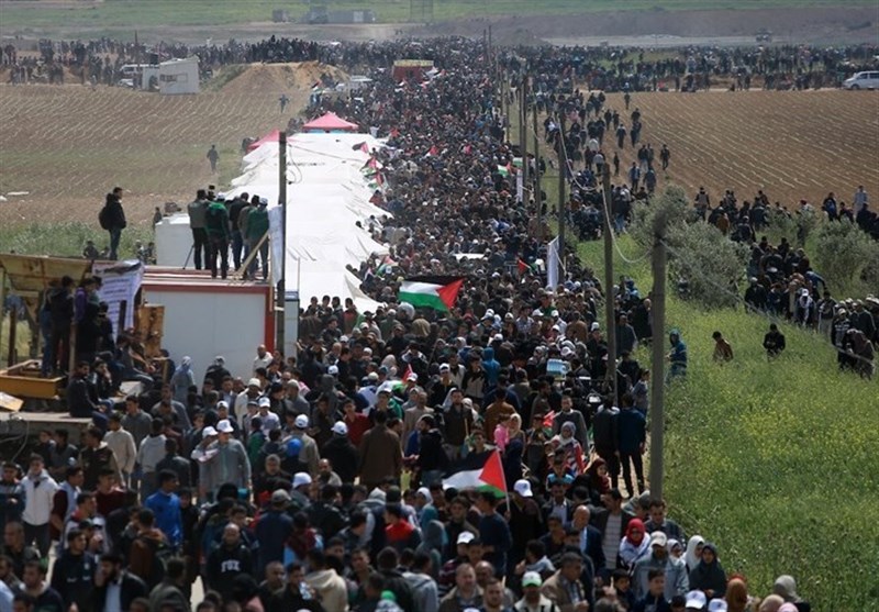 تظاهرات گسترده فلسطینیان به مناسبت روز زمین/ شمشیر قدس در غلاف نمی‌ماند