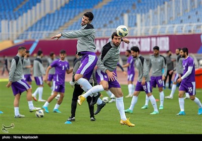 تمرین تیمهای ملی فوتبال ایران و لبنان