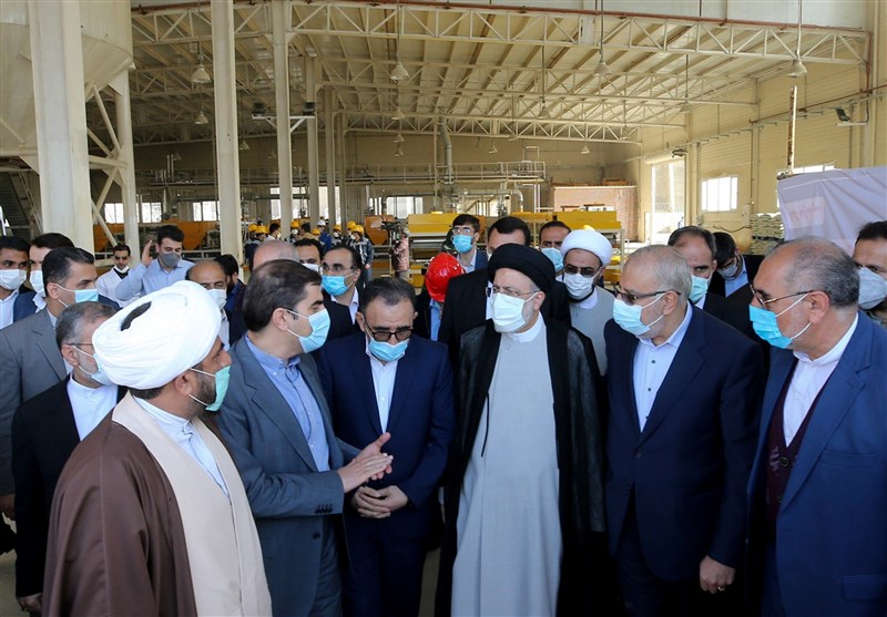 2 کارخانه در مجتمع گوگردی سردار شهید سلیمانی با حضور رئیس جمهور افتتاح شد