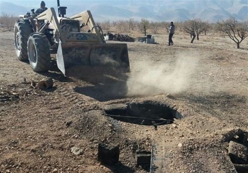 5 حلقه چاه غیر مجاز کشاورزی در ری مسدود شد