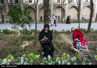 مراسم جزء خوانی قرآن کریم در چهارباغ اصفهان